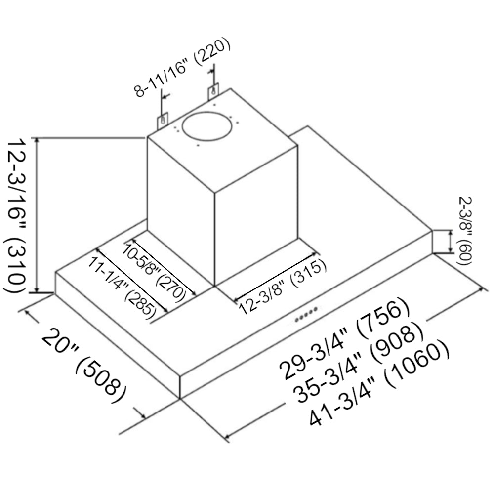 RAX21 Under Cabinet Hood (NEW GENERATION)