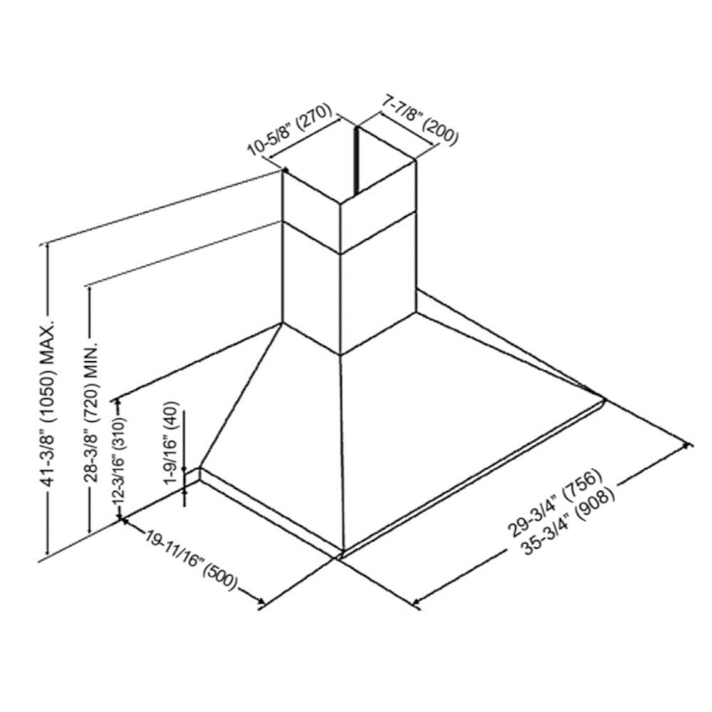 CHX81 Wall Mount Hood (NEW GENERATION)