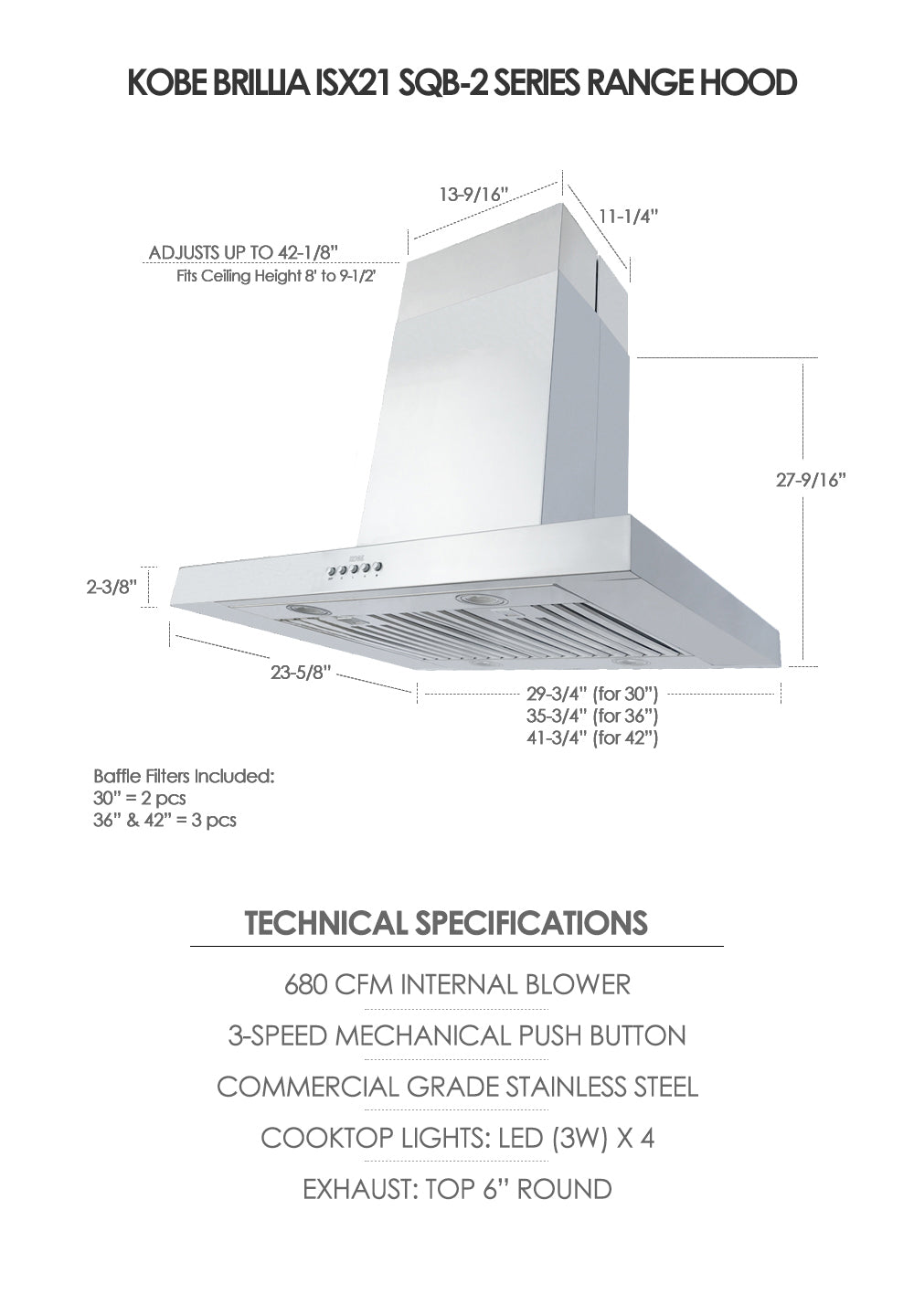 ISX21 Island Hood