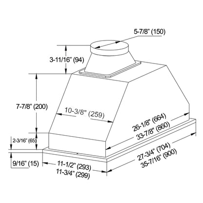 INX29 Built-In Hood (NEW GENERATION)