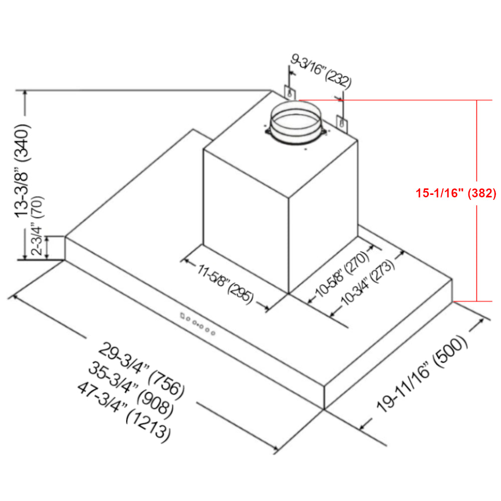 CH77 Hands Free Fully Auto Under Cabinet Hood KOBE Range Hoods